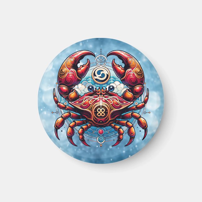 Horoscope Astrological Sign for Cancer the Crab  Magnet (Front)