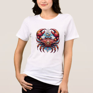 Horoscope Astrological Sign for Cancer the Crab Tri-Blend Shirt