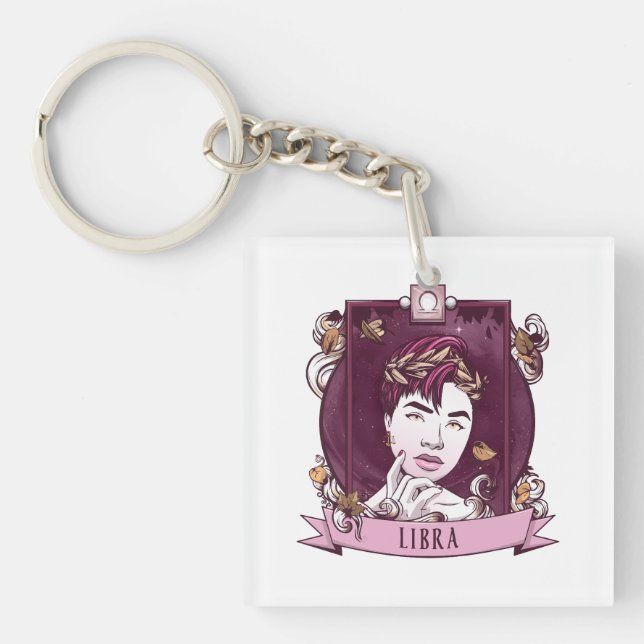 Horoscope - LIBRA Key Ring (Front)