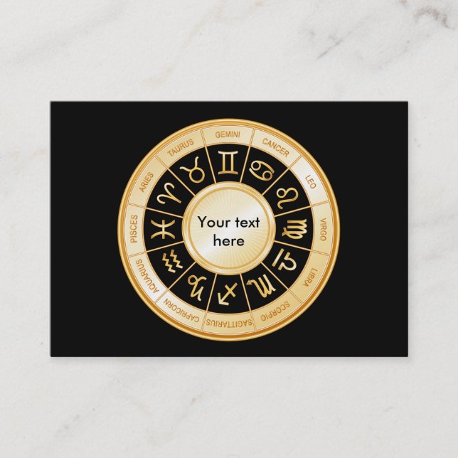 Horoscope Mandala Business Card (Front)