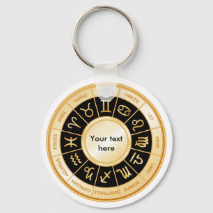 Horoscope Mandala Key Ring