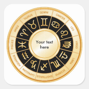 Horoscope Mandala Square Sticker