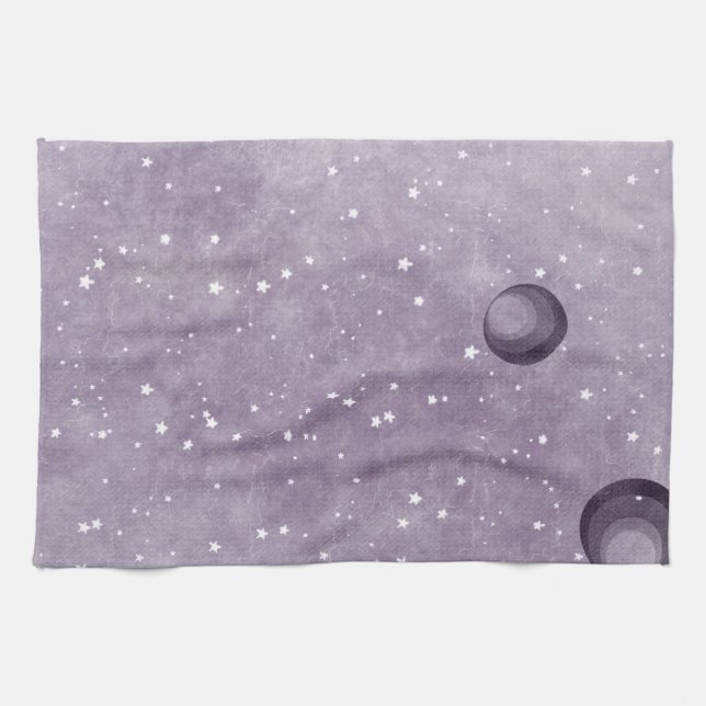 Horoscope Nightscape Tea Towel (Horizontal)