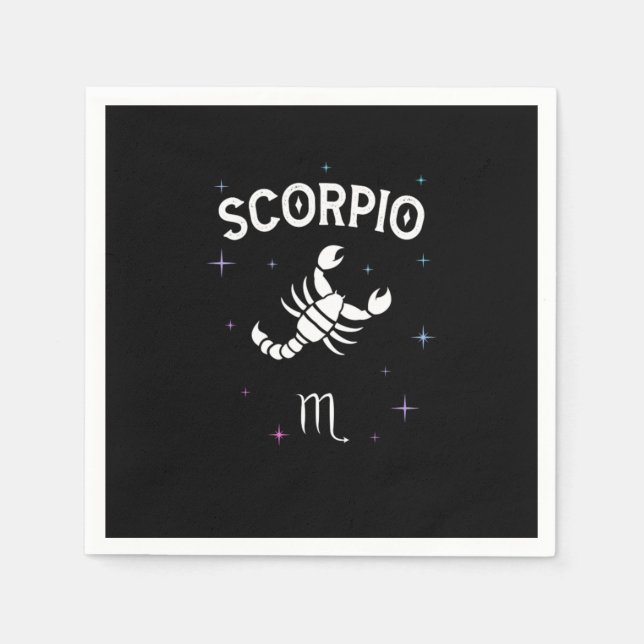 Horoscope Scorpio Symbol Zodiac Sign Costume Napkin (Front)