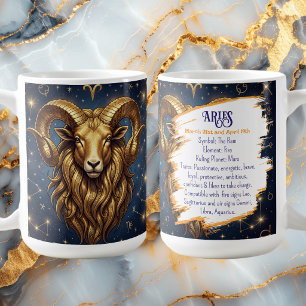 Horoscope Sign Aries   Astrology Traits & Dates Coffee Mug