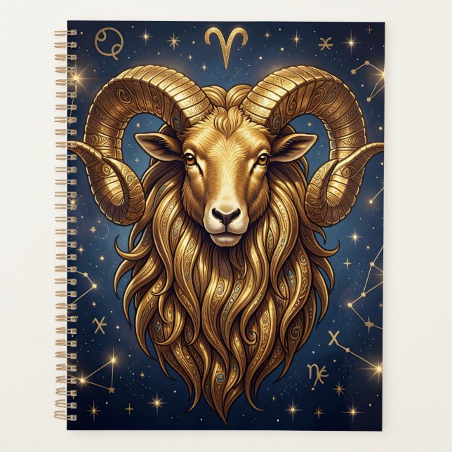 Horoscope Sign Aries | Astrology Traits & Dates Planner (Front)