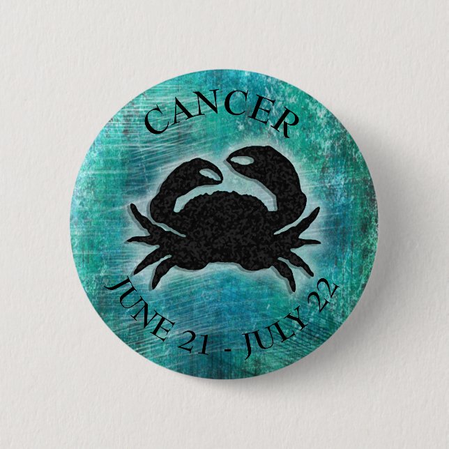 Horoscope Sign Cancer Zodiac Astrology 6 Cm Round Badge (Front)