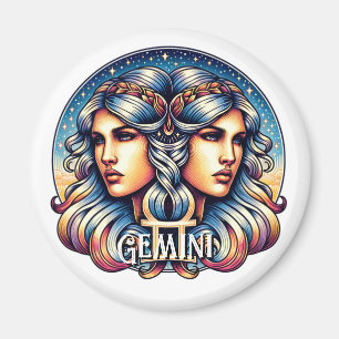 Horoscope Sign Gemini   Twins Astrology Sign Magnet