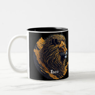 Horoscope sign Leo Two-Tone Coffee Mug
