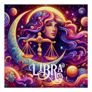 Horoscope Sign Libra Zodiac Ethereal Mystical Art