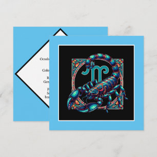 Horoscope Sign Scorpio Astrology Birthday Card