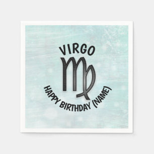 Horoscope Sign Virgo Personalised Birthday Napkin