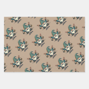 Horoscope Virgo, Libra and Scorpio wrapping paper
