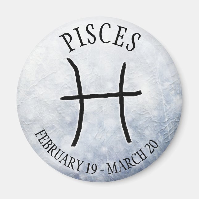 Horoscope Zodiac Astrology Sign Pisces Magnet (Front)
