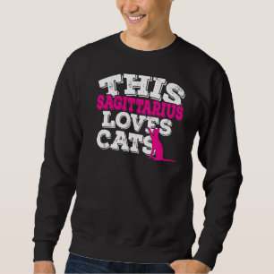 Horoscope Zodiac Sign Pisces Loves Cats Sweatshirt
