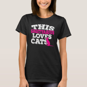 Horoscope Zodiac Sign Pisces Loves Cats T-Shirt