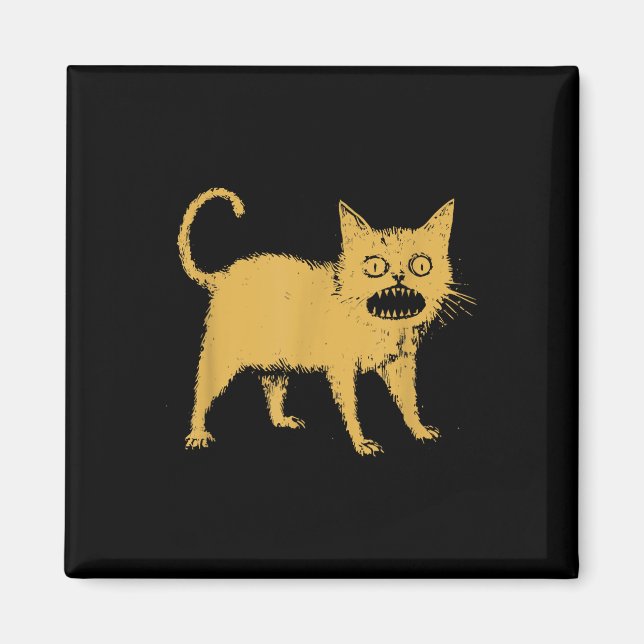 Horrible Japanese Cat  Magnet (Front)