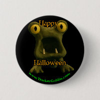 Horrible Monster Halloween Button