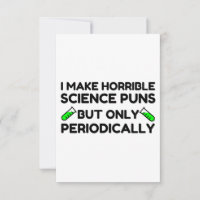 HORRIBLE SCIENCE PUNS PERIODICALLY