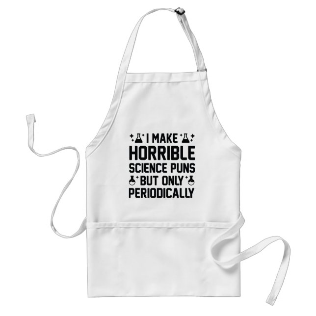 Horrible Science Puns Standard Apron (Front)