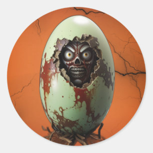 Horrific Hatchling Classic Round Sticker