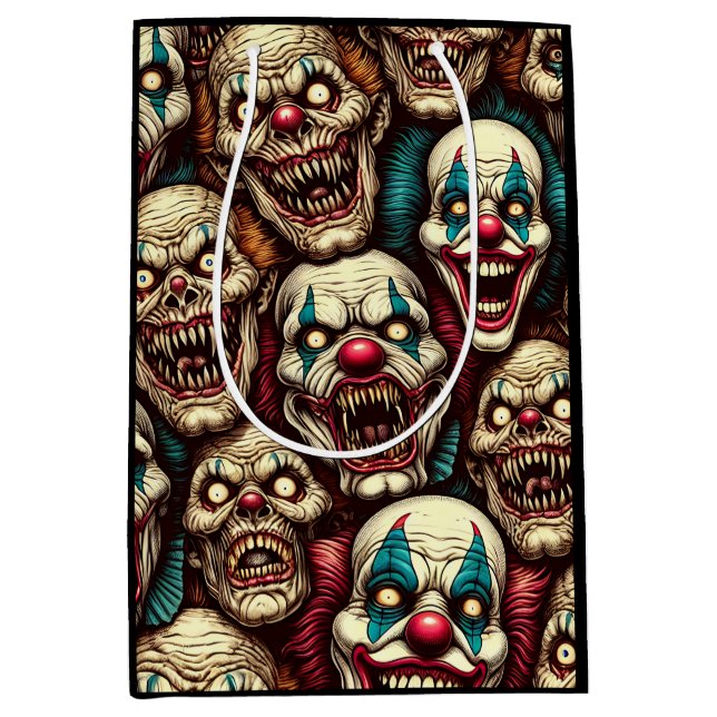 Horrifying Clowns Halloween Party  Medium Gift Bag (Front)