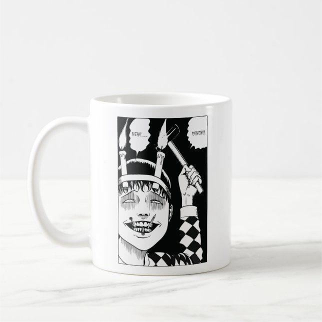 Horror anime art coffee mug (Left)