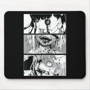 Horror Anime Girl Japanese Aesthetic Anime Otaku Mouse Mat
