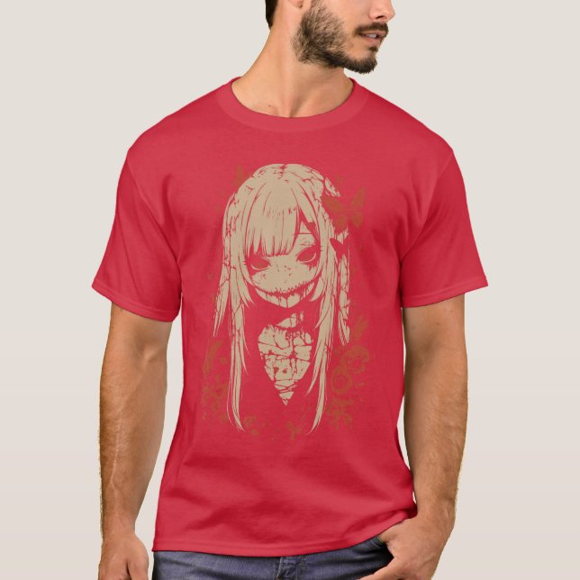 Horror Anime Manga Japan Japanese Creepy Kawaii Go T-Shirt (Front)