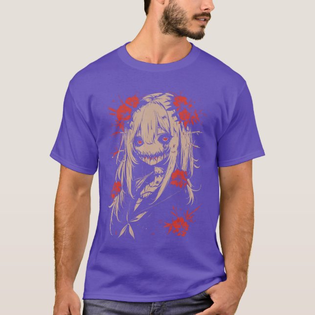 Horror Anime Manga Japan Japanese Creepy Kawaii Go T-Shirt (Front)