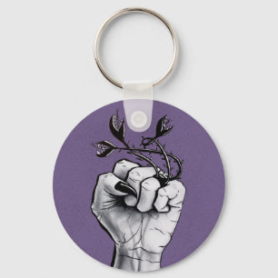 Horror Art Black Magic Ring Hand Dark Fantasy Key Ring