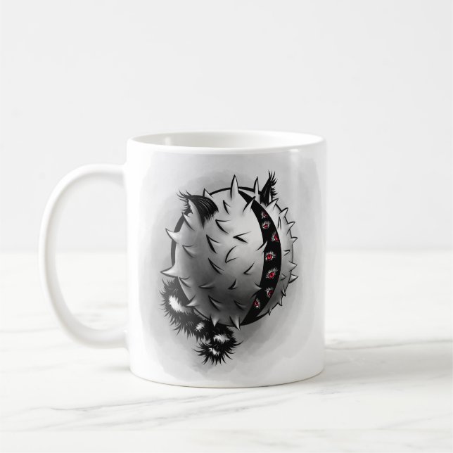 Horror Art Dark Fantasy Monster Coffee Mug (Left)