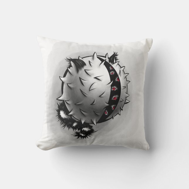 Horror Art Dark Fantasy Monster Cushion (Front)