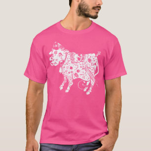 Horror Art - Hardcore Heifer Cow - Psychobilly Pun T-Shirt