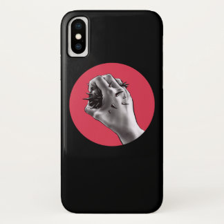 Horror Art Stabbed Fist Gothic iPhone X Case