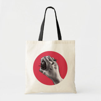 Horror Art Stabbed Fist Gothic Tote Bag