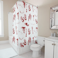 Horror Blood Splattered Bloody Handprints Psycho