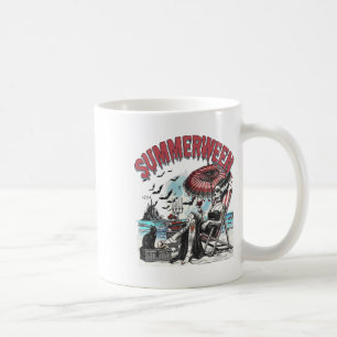 Horror Character Summerween Halloween Vintage Beac Coffee Mug