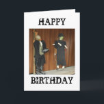 Horror Characters Happy Birthday Card<br><div class="desc">Horror Characters at a Funfair Ghost Train Ride,  spooky</div>
