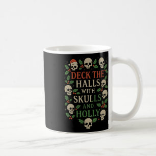 Horror Christmas Design For Goth Skull Lovers Coffee Mug