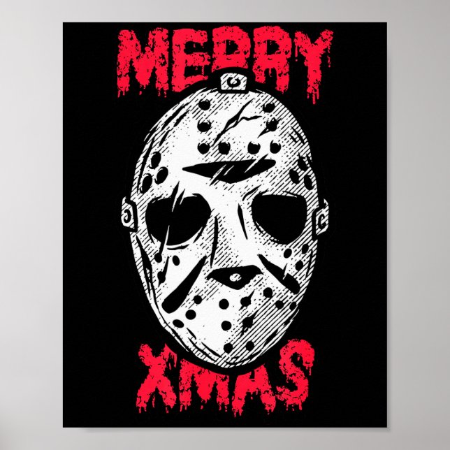 Horror Christmas Merry Xmas Mask  Poster (Front)