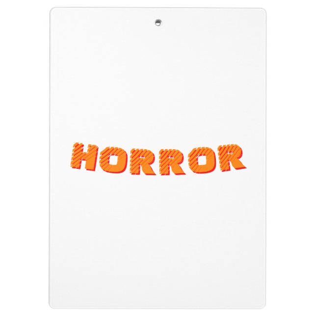 Horror Clipboard (Back)