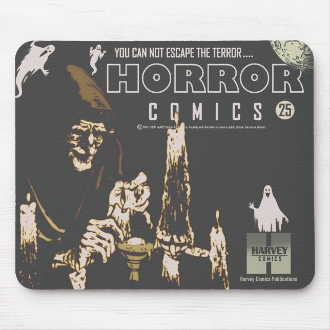 Horror Comics Mousepad  (Front)