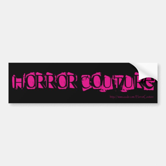 horror couture bumpersticker bumper sticker (Front)