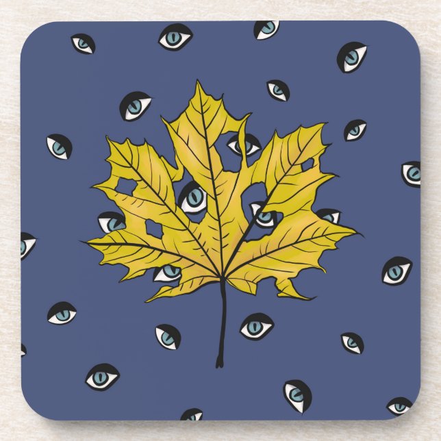 Horror Creepy Goth Weird Witchy Nature Coaster (Front)