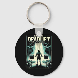 Horror Deadlift Workout Training Bodybuilder Key Ring