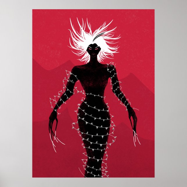 Horror Demon Girl Witchy Goth Poster (Front)