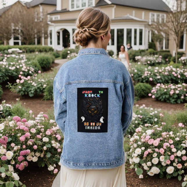Horror Denim Jacket (Wedding Back)