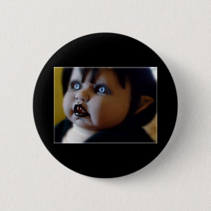 horror doll pin