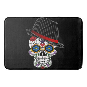 Horror Elegant Skull Bath Mat